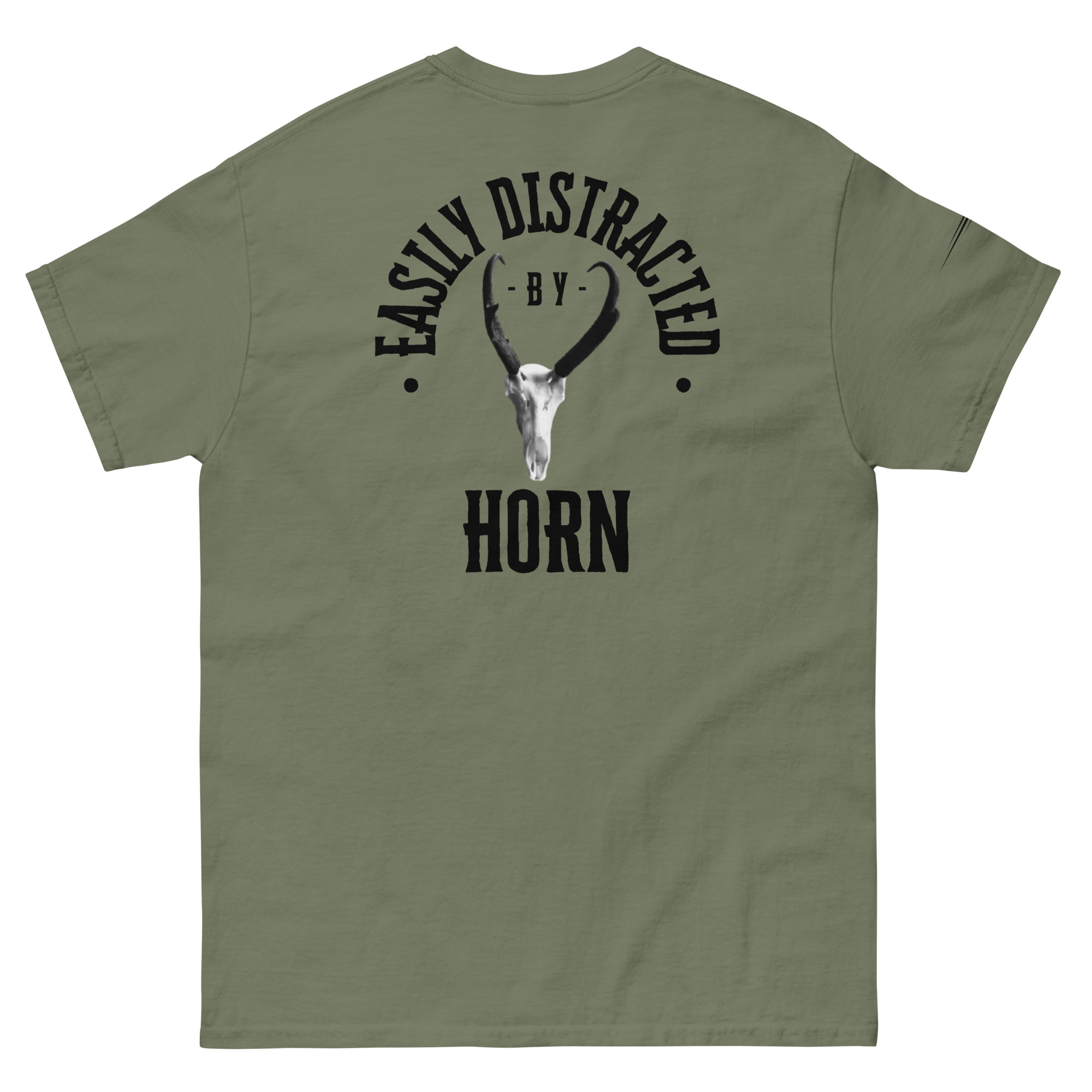 Easily Distracted - Antelope Hunting T-Shirt in Army Green